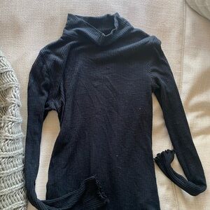 Abercrombie & Fitch Black Mock Neck Sweater